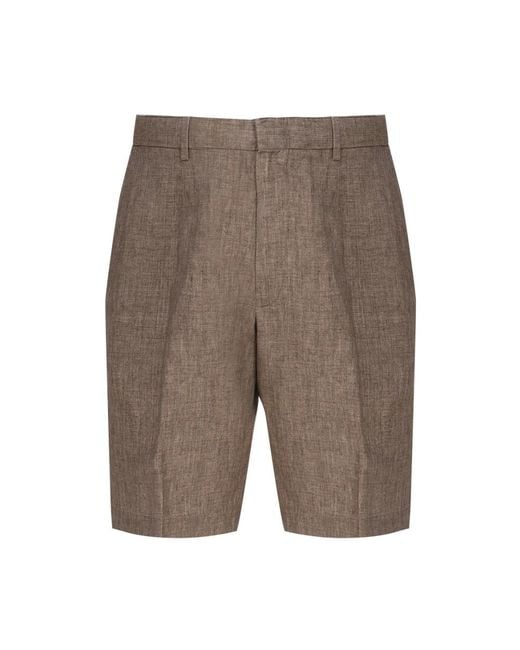 Zegna Gray Casual Shorts for men