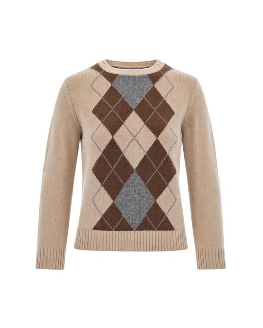 Max Mara Gray Round-Neck Knitwear