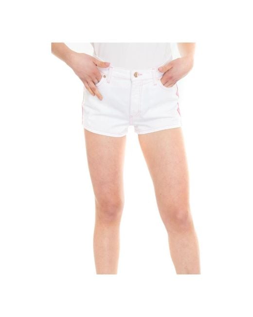 Chiara Ferragni White Denim Shorts