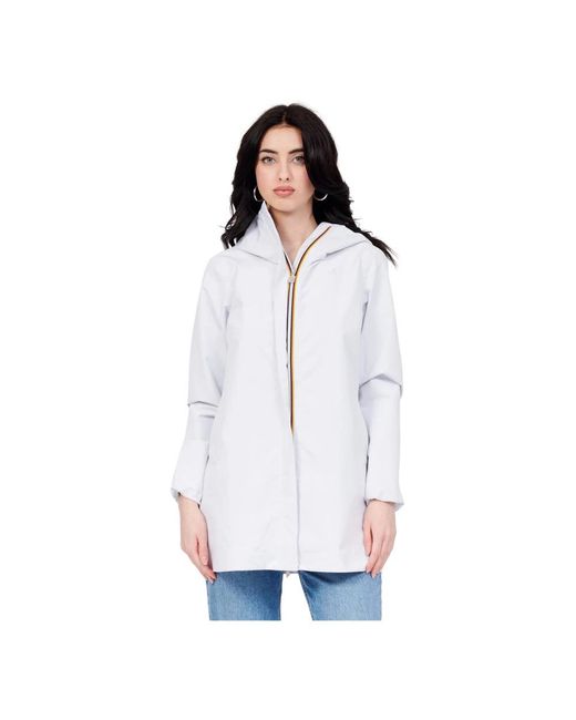 K-Way White Parkas