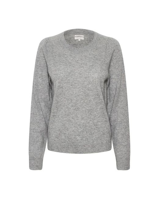 Part Two Gray Cashmere Knitwear