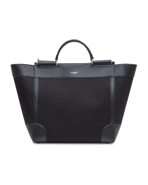 Dolce & Gabbana Black Shopping Bags for men
