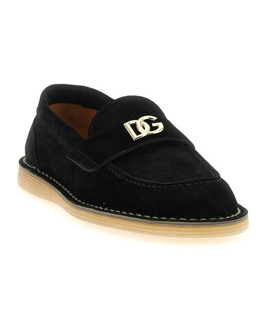 Dolce & Gabbana Black Loafers
