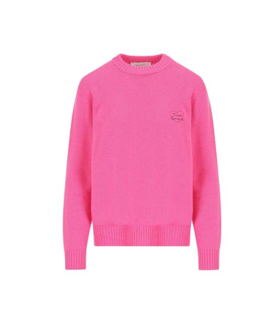 Round-Neck Knitwear Giada Benincasa de color Pink