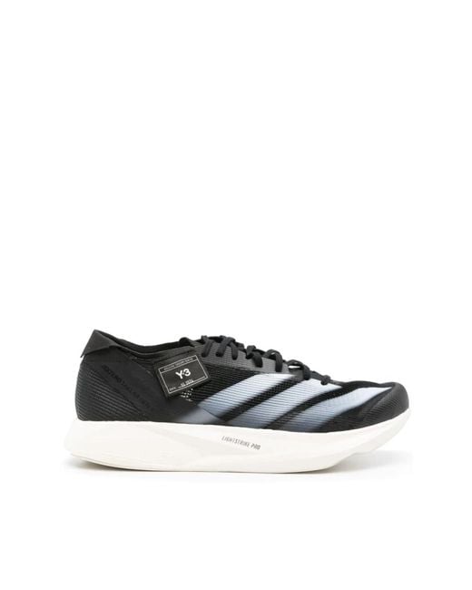Y-3 Black And Canvas Sneakers