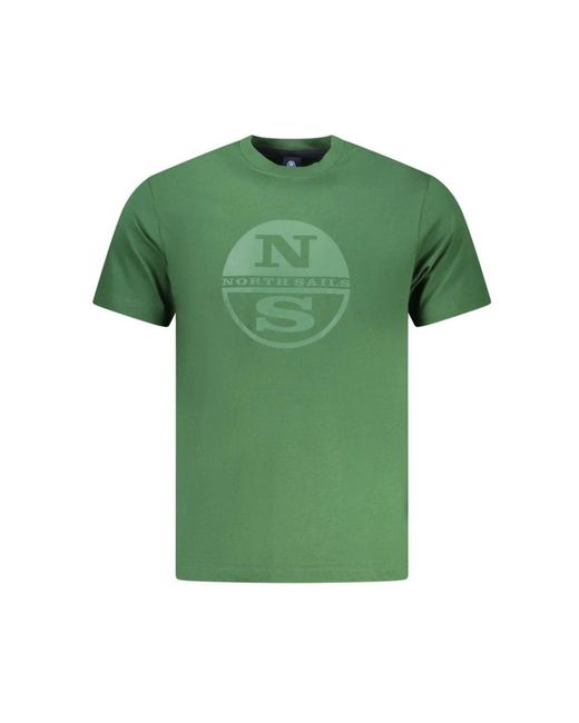 North Sails Tops ,Groen ,Katoen T-Shirts in het Green voor heren