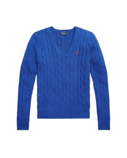 Polo Ralph Lauren Blue V-Neck Knitwear