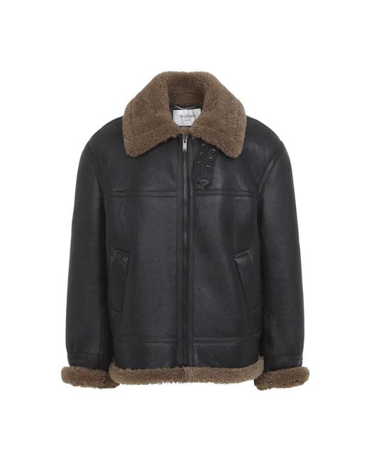 Saint Laurent Black Faux Fur & Shearling Jackets for men