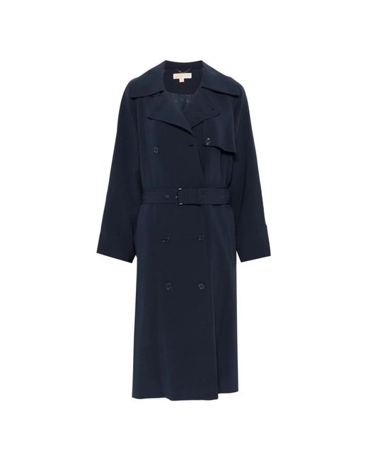 Michael Kors Blue Trench Coats