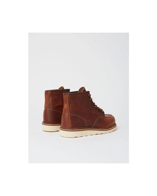 Red Wing Brown Lace-Up Boots for men