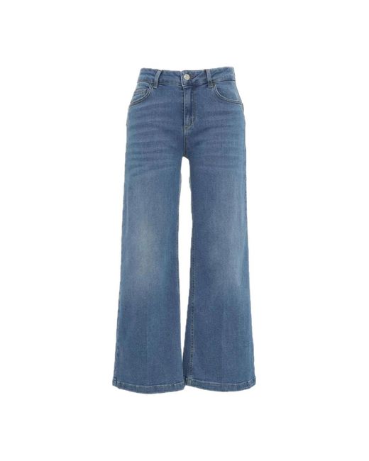 Liu Jo Wide Jeans in het Blue