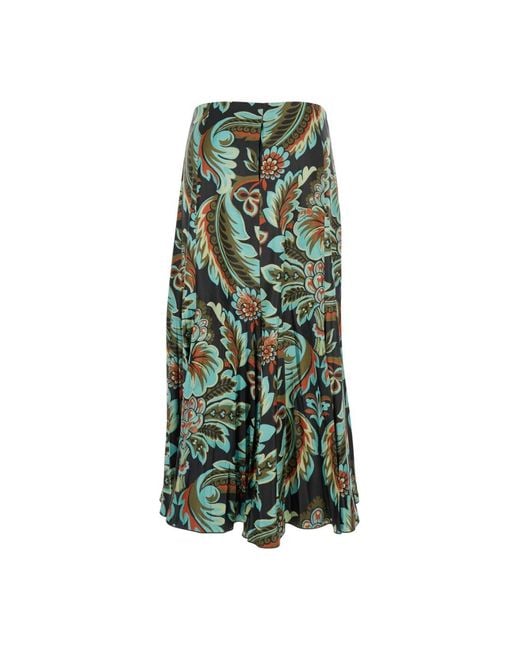 Etro Green Midi Skirts