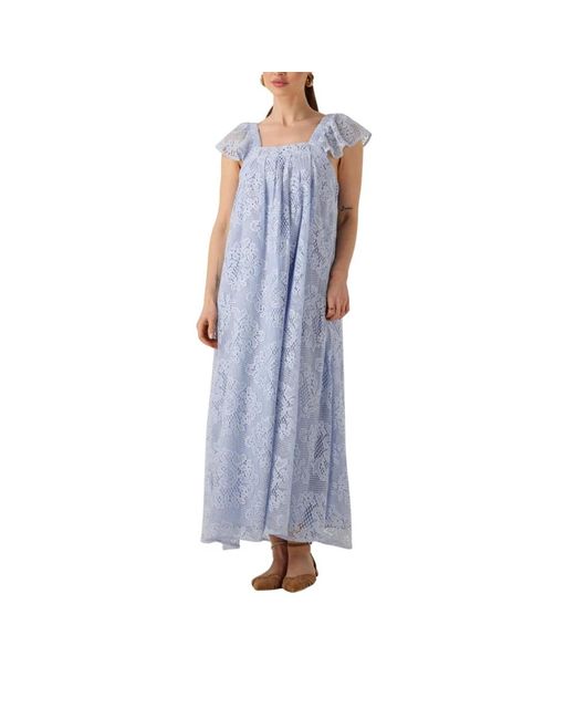 Lolly's Laundry Kleedjes ,Blauw ,Milanll Midi Jurk in het Blue