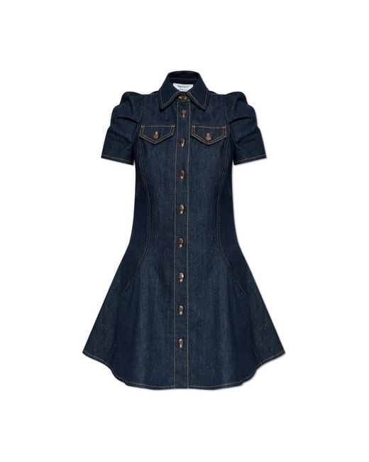 McQueen Women's Blue Shirt Dresses - www.ice4pros.com.br