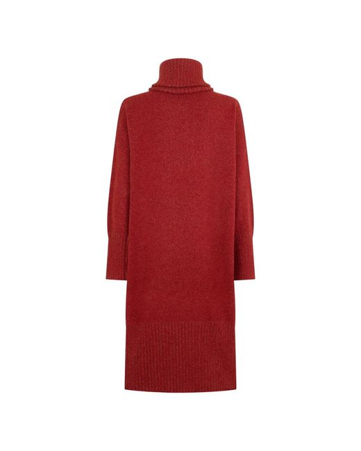 Malo Red Knitted Dresses