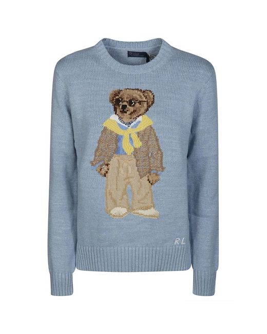 Camiseta estampada de oso Ralph Lauren de color Blue