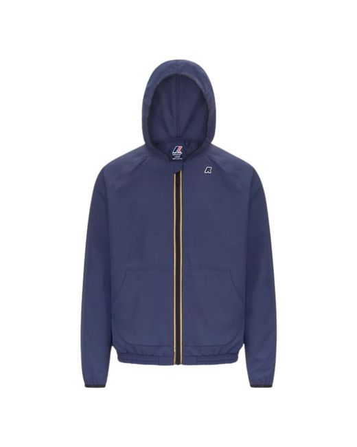 K-Way Jassen ,Blauw ,Polyester Sia Jacket in het Blue voor heren
