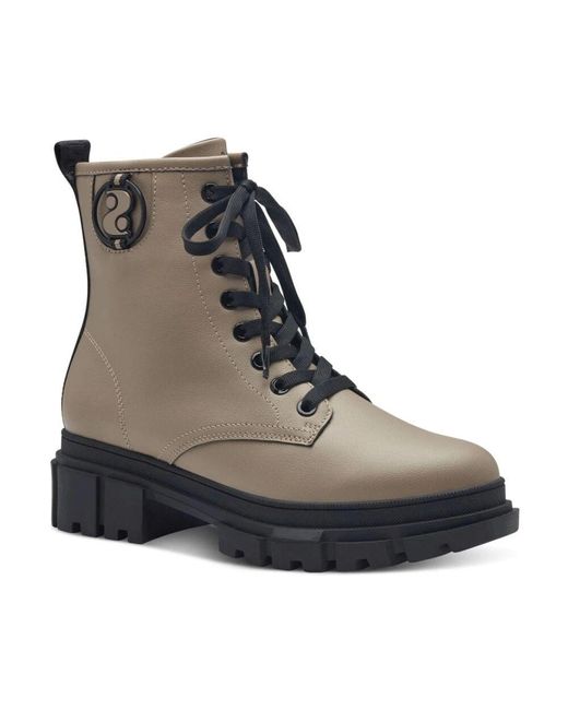 Lace-Up Boots di S.oliver in Brown