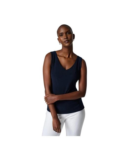 Sleeveless Tops Joseph Ribkoff de color Blue