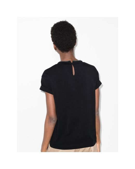 Brunello Cucinelli Black T-Shirts