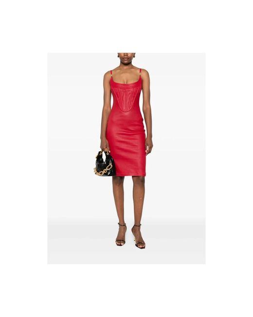 Party Dresses Versace de color Red