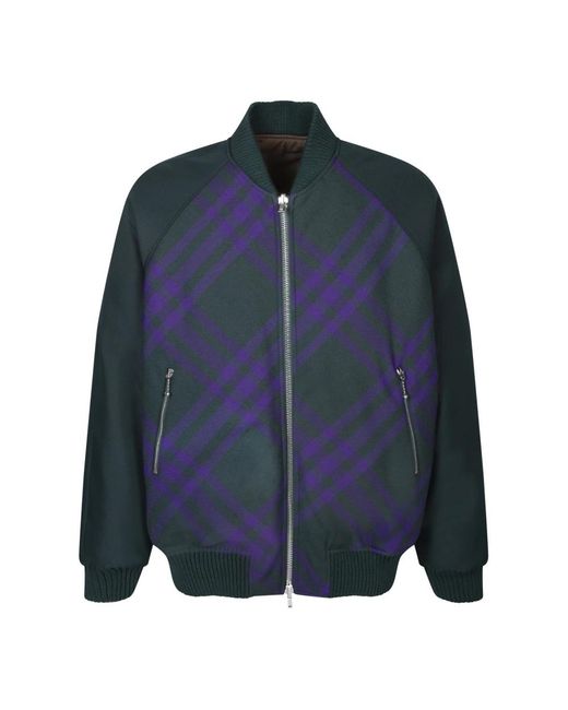 Burberry Jassen ,Groen ,Wol Groene Equestrian Jas Aw 23 in het Blue voor heren