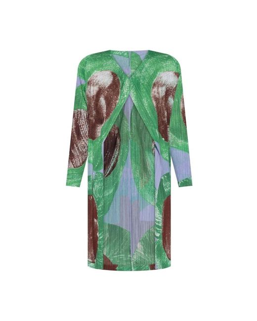 Issey Miyake Green Single-Breasted Coats