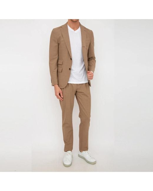 Eleventy Natural Single Breasted Suits for men