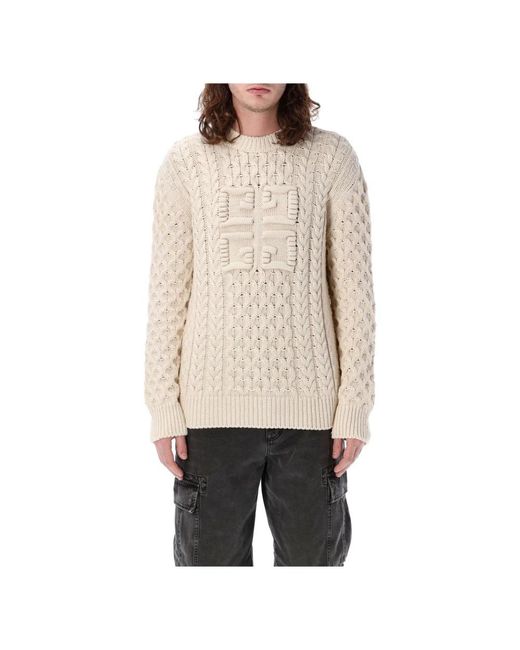 Givenchy Natural Round-Neck Knitwear for men