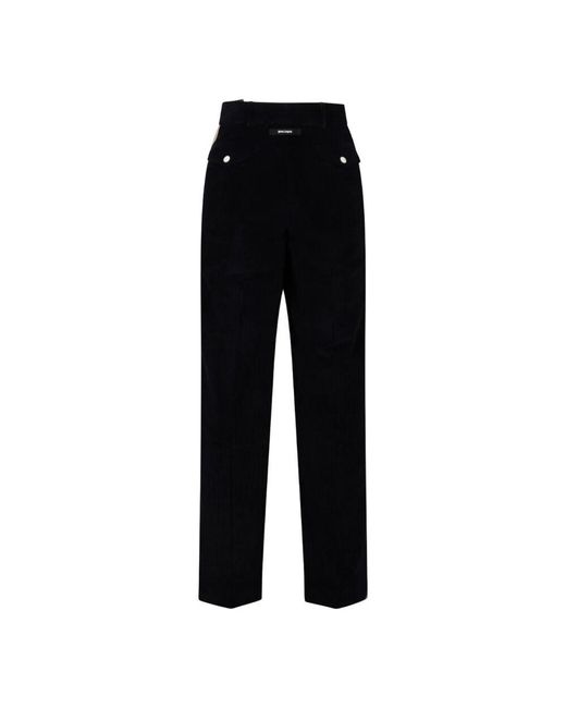 Straight Trousers di Palm Angels in Black da Uomo