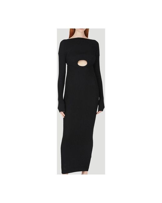Wynn Hamlyn Black Knitted Dresses
