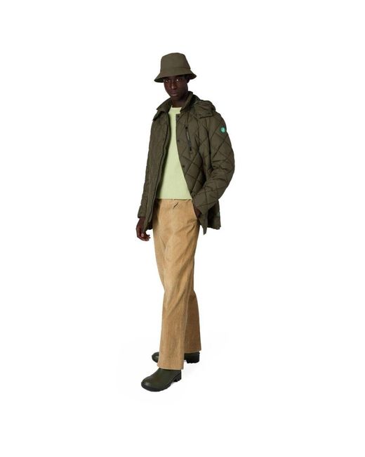 Save The Duck E Ua Duck Uwe Kapuzenjacke mit Polsterung in Green für Herren