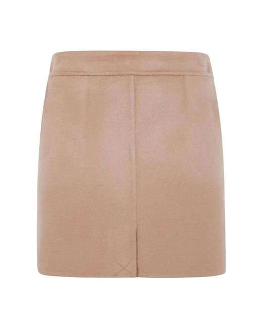 Semicouture Brown Short Skirts