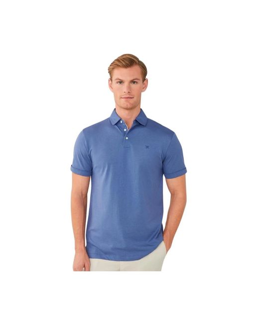 Hackett Baumwoll polo shirt in Blue für Herren