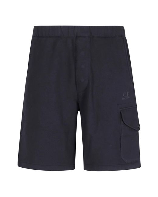 C P Company Blue Casual Shorts for men