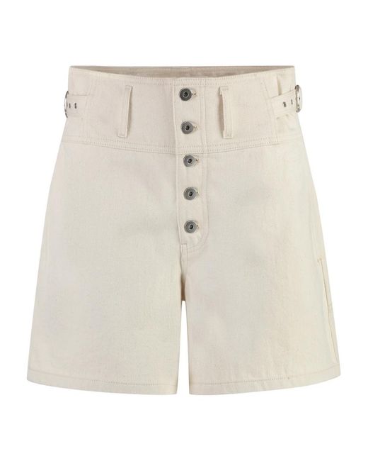 Jil Sander Natural Denim Shorts