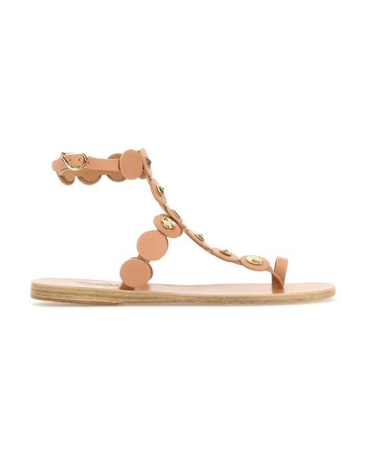 Flat Sandals Ancient Greek Sandals de color Brown