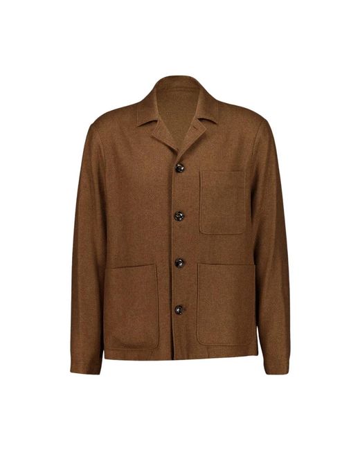 Piacenza 1733 Brown Light Jackets for men