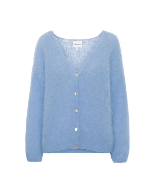 American Dreams Truien & Vesten ,Blauw ,Wol Cornelia Cardigan in het Blue