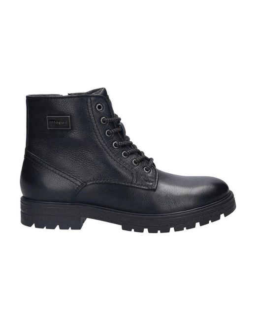 Bugatti Blue Lace-Up Boots for men