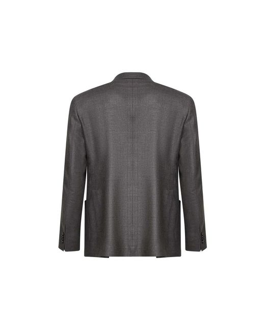 Tagliatore Double-Breasted Blazer in het Gray voor heren