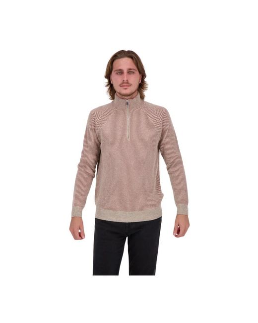 Slowear Pull Zip Zanone in het Natural voor heren