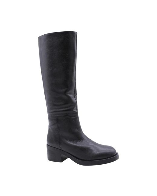 Angel Alarcon Black High Boots