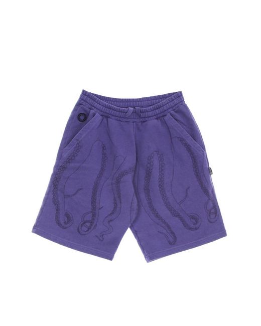 Octopus Purple Casual Shorts for men