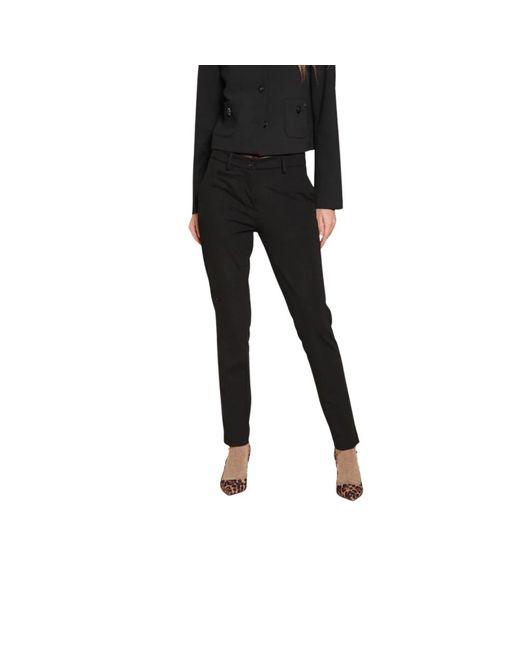 Mason's Broeken ,Zwart ,Zwarte Slim Fit Chino Broek in het Black