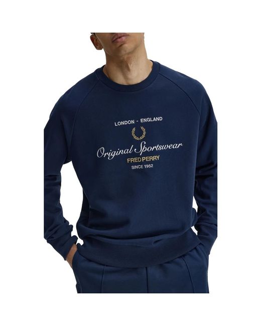 Fred Perry Blue Sweatshirts for men