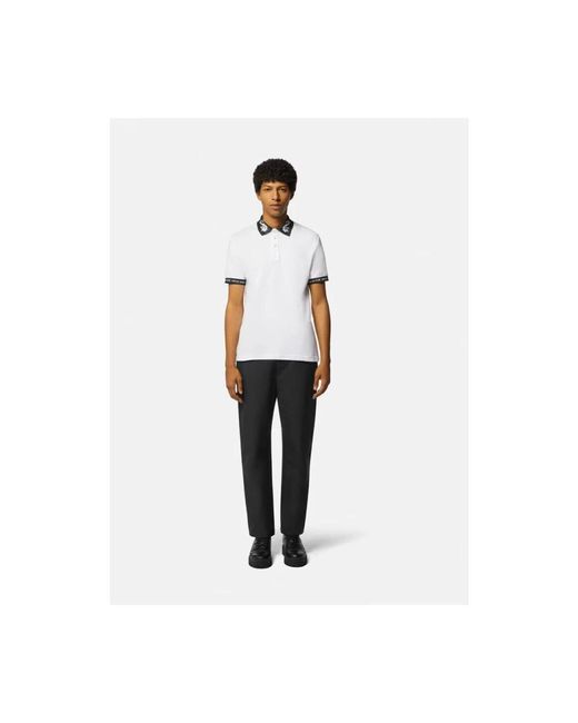 Versace Jeans Couture White Polo Shirts for men