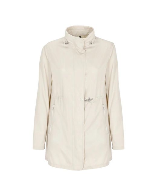 Single-Breasted Coats Fay de color Natural
