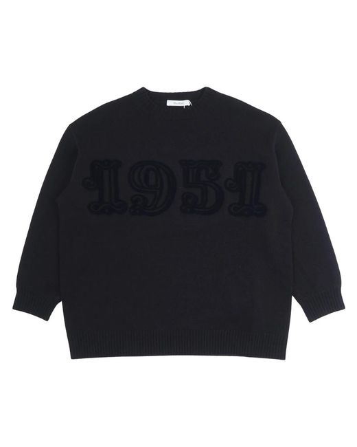 Max Mara Blue Round-Neck Knitwear