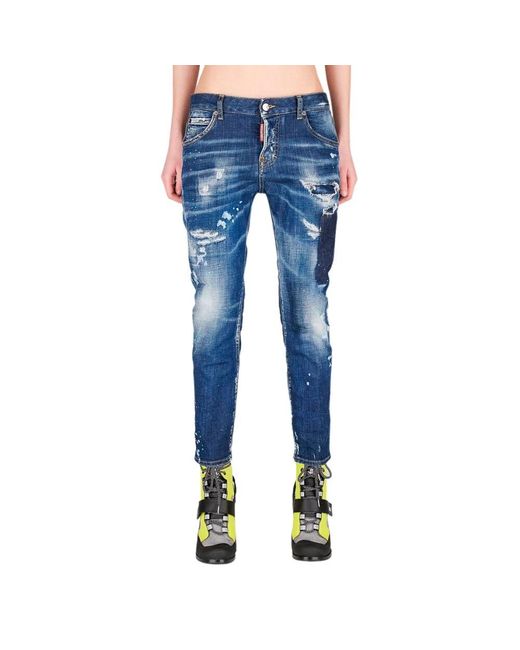 DSquared² Blue Slim-Fit Jeans